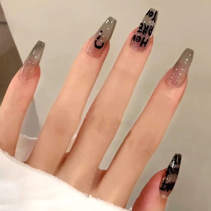 Lettering Press On Nail - Accessories