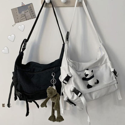 Lightweight Canvas Student Crossbody Bag