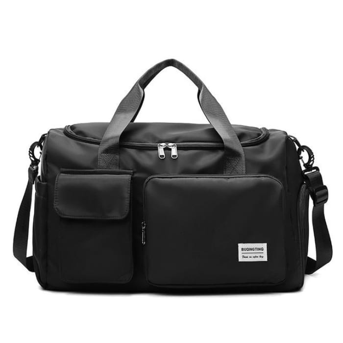 Lightweight Duffel Bag (Various Designs) - Dark Black / S