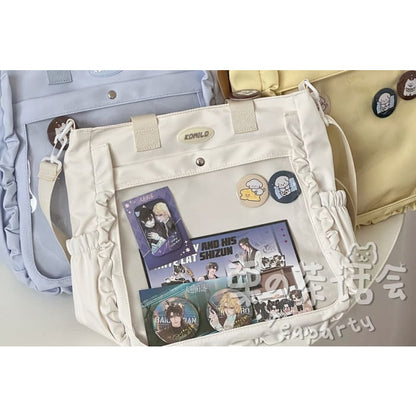 Logo PVC Panel Tote Bag / Charm / Set