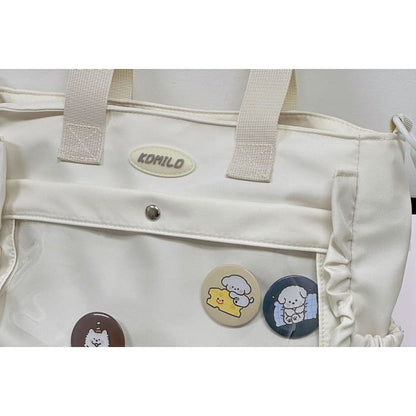 Logo PVC Panel Tote Bag / Charm / Set