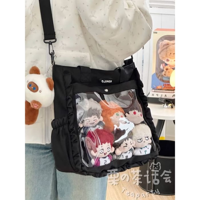 Logo PVC Panel Tote Bag / Charm / Set - With Raccoon