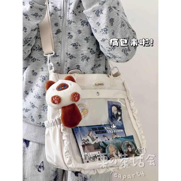 Logo PVC Panel Tote Bag / Charm / Set - With Raccoon