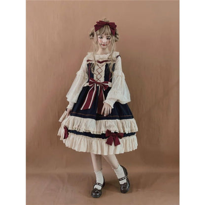 Lolita Bow Strappy A-line Dress / Blouse / Set