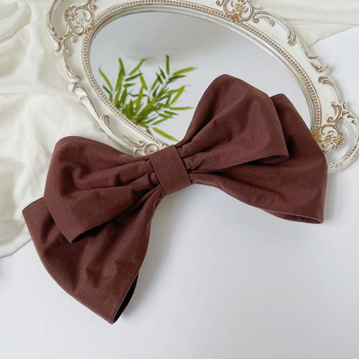 Lolita Bowknot Clips Hair Accessories - Brown / One Size