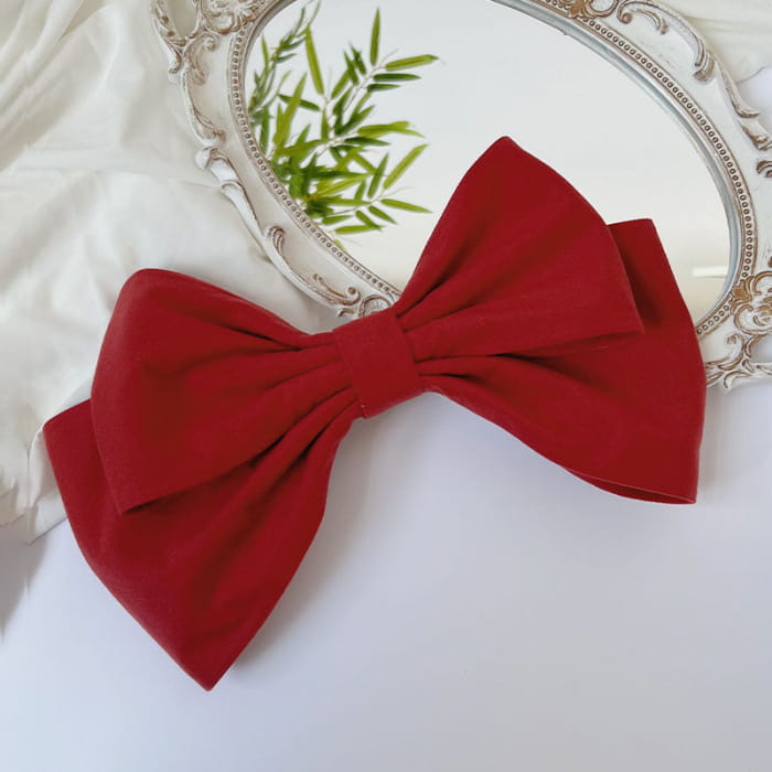 Lolita Bowknot Clips Hair Accessories - Red / One Size