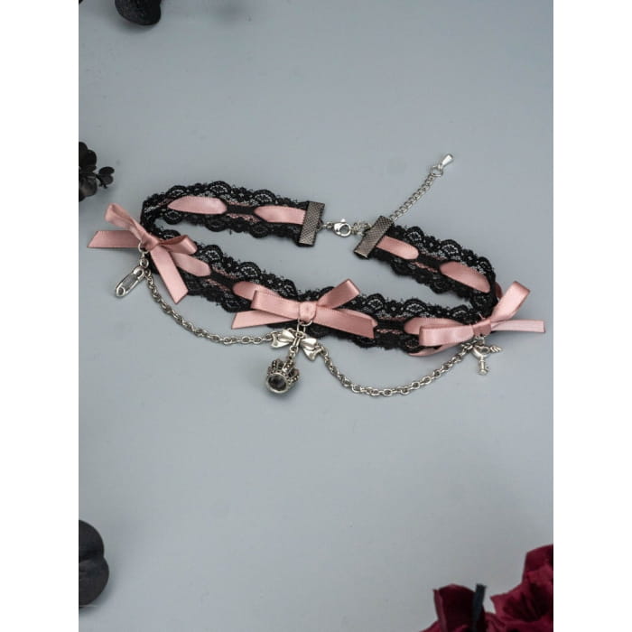 Lolita Bowknots Gothic Choker