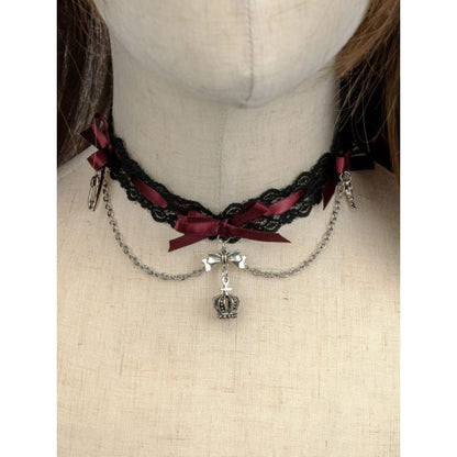 Lolita Bowknots Gothic Choker