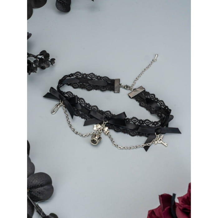 Lolita Bowknots Gothic Choker