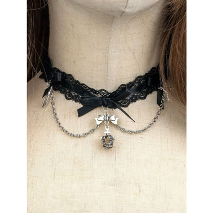 Lolita Bowknots Gothic Choker