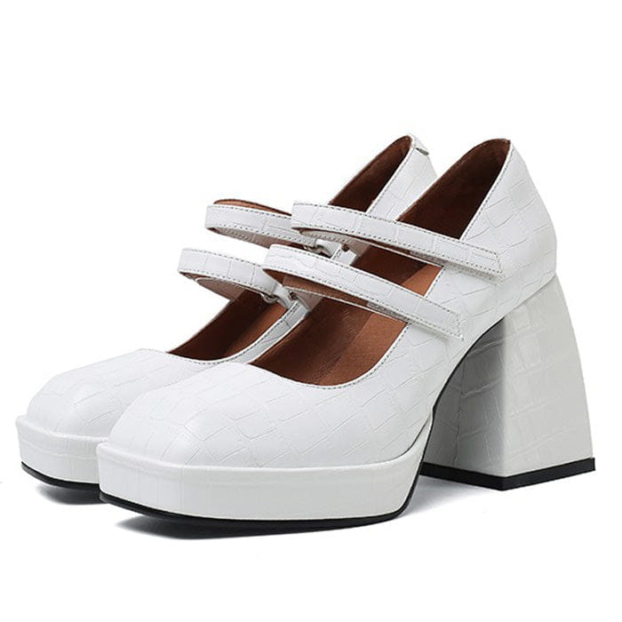 Lolita Elegant Crush Heels - EU34 (US4.0) / White - Sandals