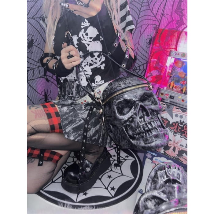 Lolita Gothic Punk Skull-shaped Tote Bag