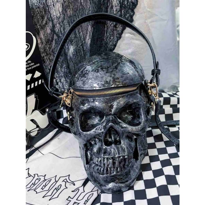 Lolita Gothic Punk Skull-shaped Tote Bag