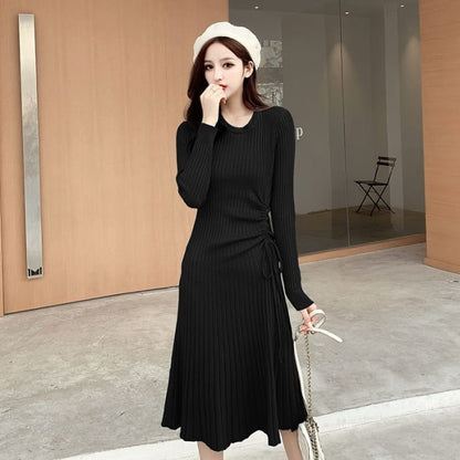 Long Sleeve Drawstring Knit