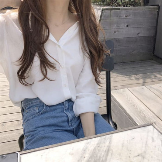 Long Sleeve Plain Shirt