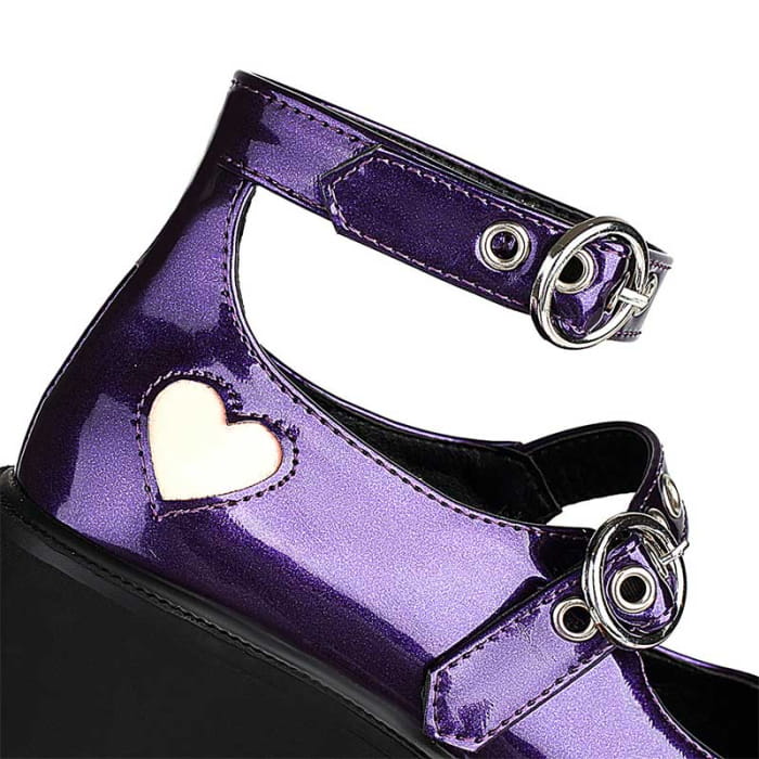 Lovely Heart High Heels Lolita Mary Janes Shoes