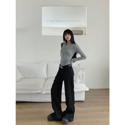 Low Rise Plain Flared Pants (Various Designs)