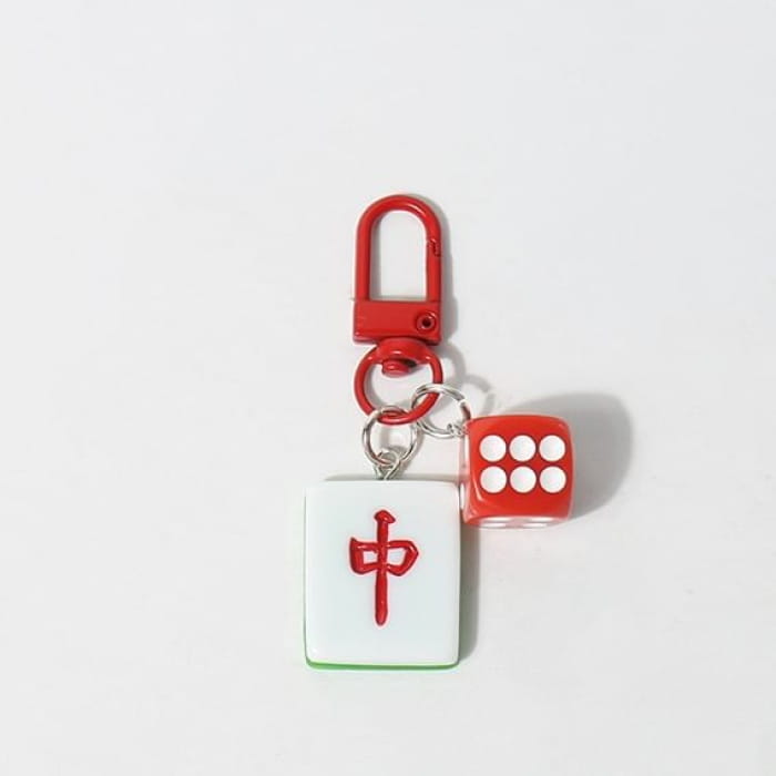 Mahjong Bag Charm Keyring (Various Designs)