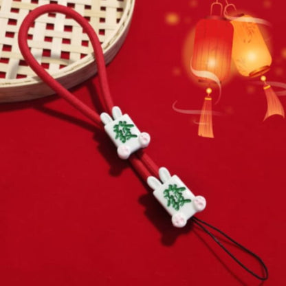 Mahjong Wrist Phone Strap - 03 - Red / One Size