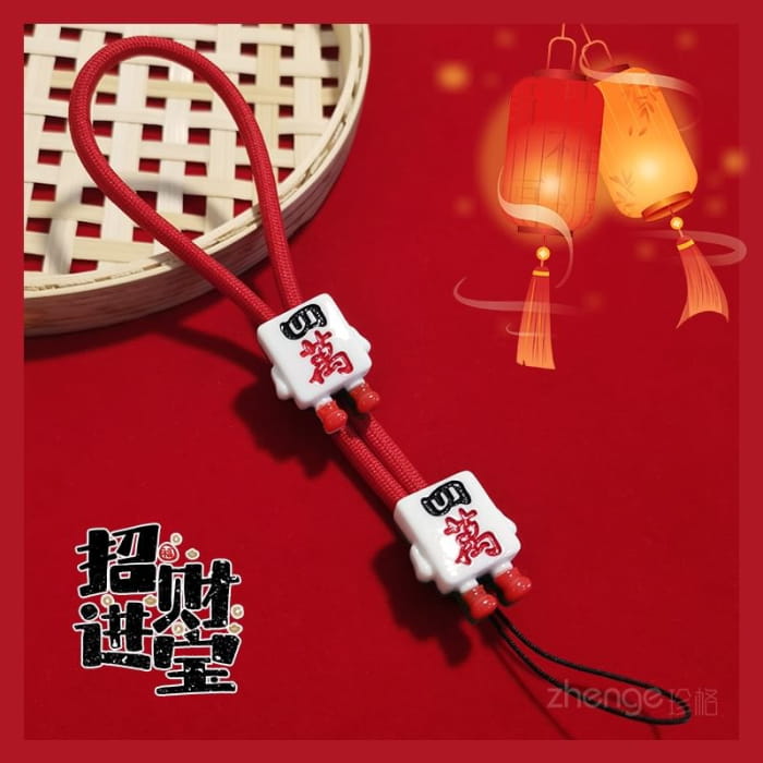 Mahjong Wrist Phone Strap - Accessories