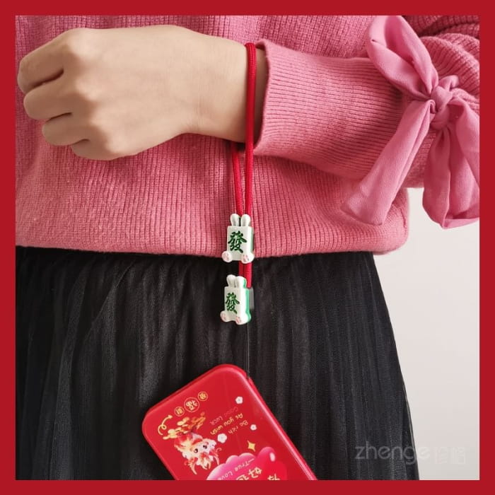 Mahjong Wrist Phone Strap - Accessories