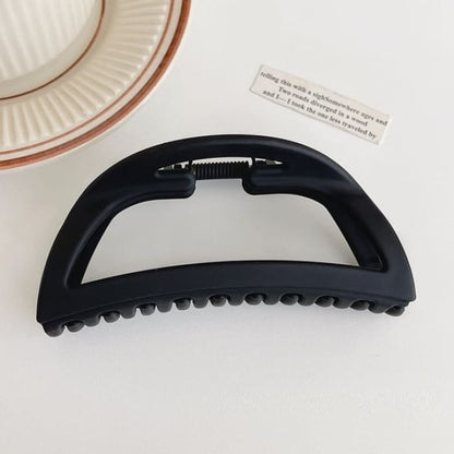 Matte Acrylic Hair Clamp - 02 - Black / One Size