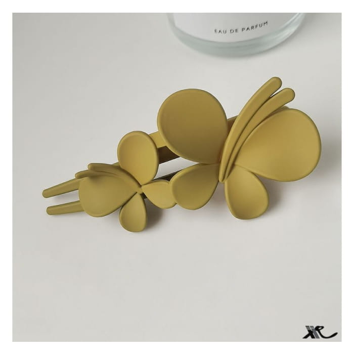 Matte Butterfly Resin Hair Clip