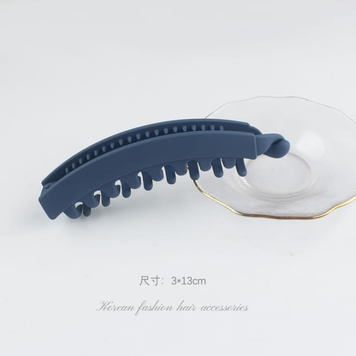 Matte Hair Clamp - 1 Pc - 05 - Navy Blue / One Size