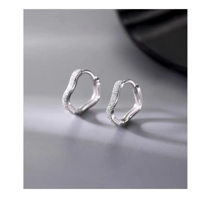 Matte Hoop Earring