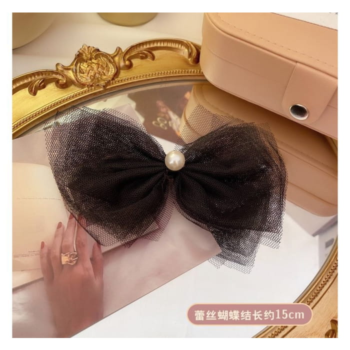 Mesh Bow Hair Clip (Various Designs)