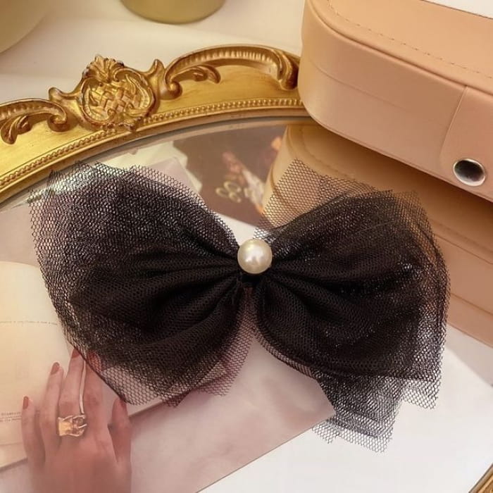 Mesh Bow Hair Clip (Various Designs) - K2# - Duckbill