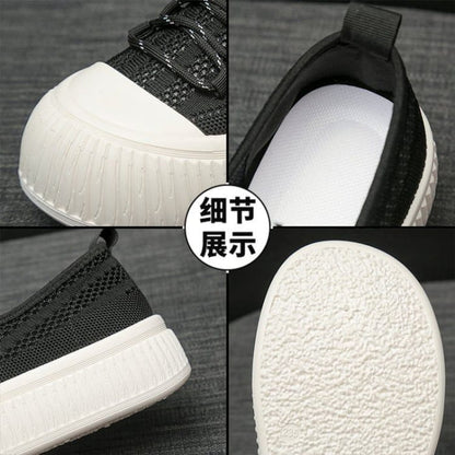 Mesh Panel Platform Sneakers