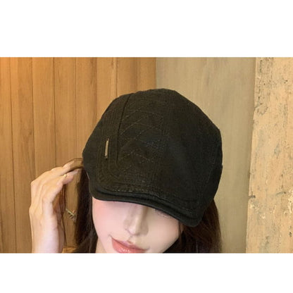 Metal Bar Flat Cap