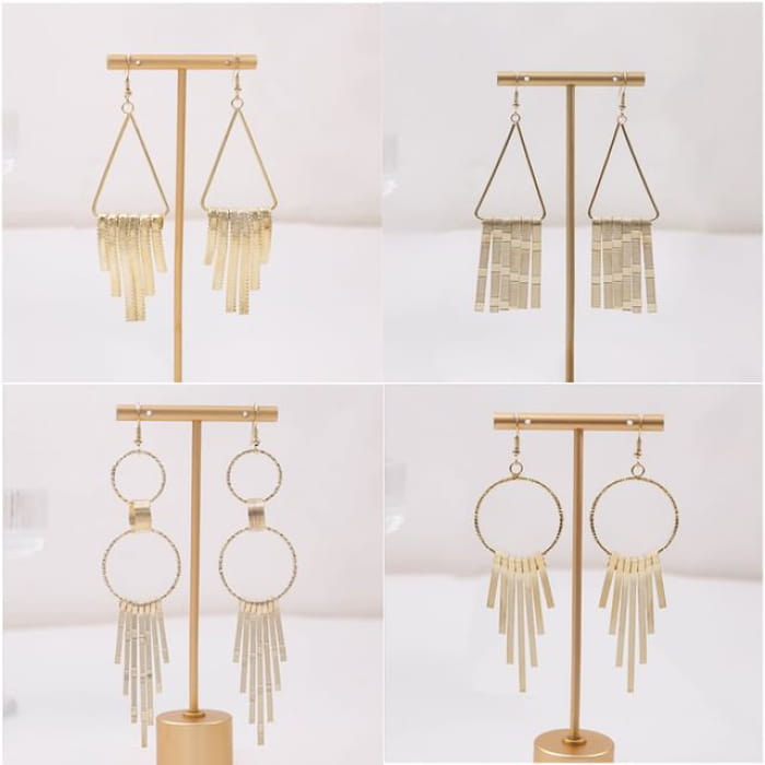 Metal Dangle Earring - jewelry