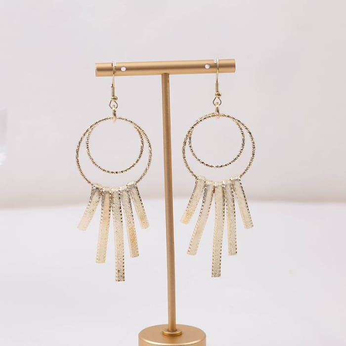 Metal Dangle Earring - jewelry