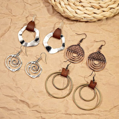 Metal Drop Hook Earring - jewelry