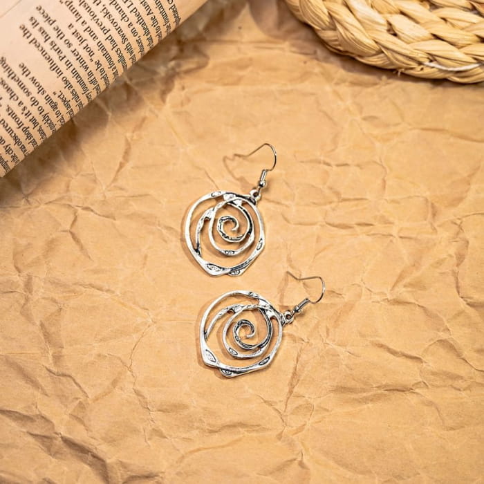 Metal Drop Hook Earring - jewelry