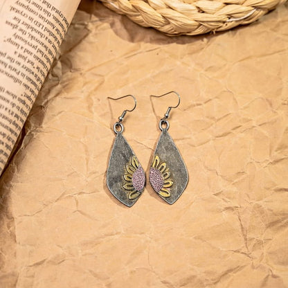 Metal Drop Hook Earring - jewelry