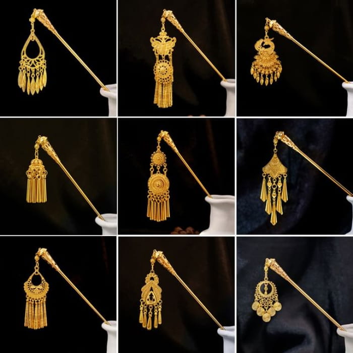 Metal Fringe Hair Pin - Accessories