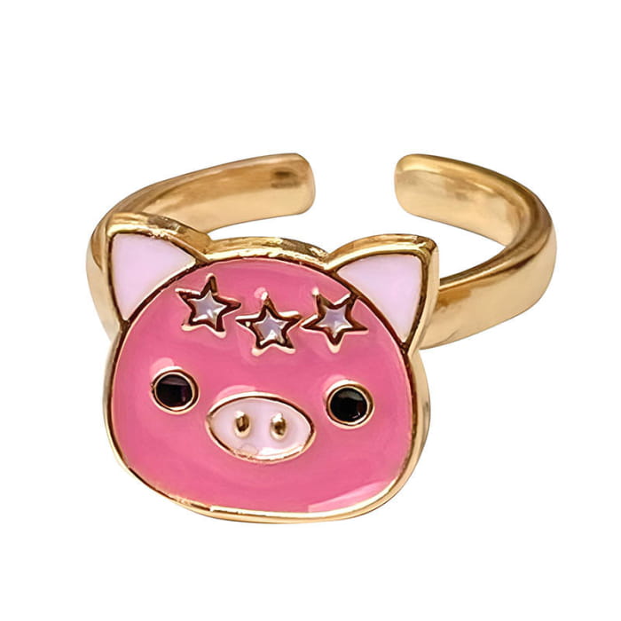 Mini Pig Fidget Ring - ring