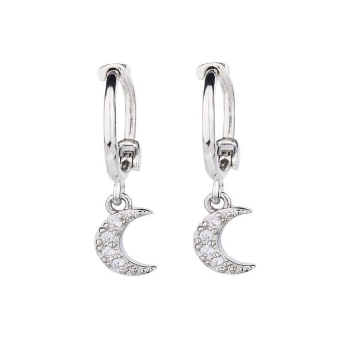 Moon / Star Alloy Drop Earring