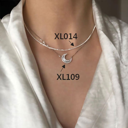 Moon / Sterling Silver Necklace (various designs)