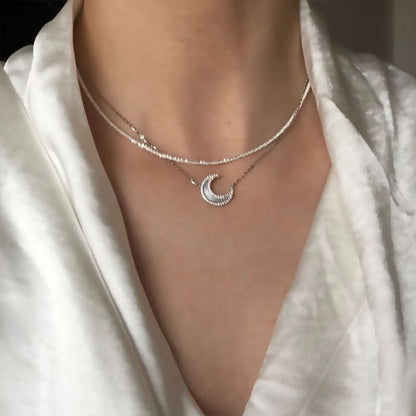 Moon / Sterling Silver Necklace (various designs)