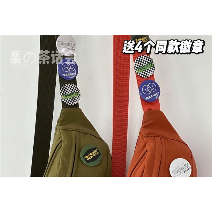 Multi-Pocket Belt Bag / Charm / Set