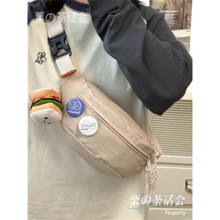 Multi-Pocket Belt Bag / Charm / Set - With Toast