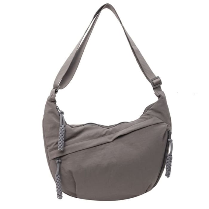 Multi-Pocket Crossbody Bag - Gray / One Size