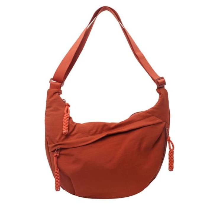 Multi-Pocket Crossbody Bag - Tangerine / One Size