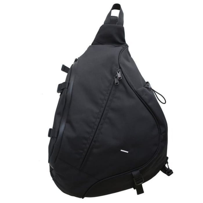 Multi-Pocket Sling Bag - Black / One Size