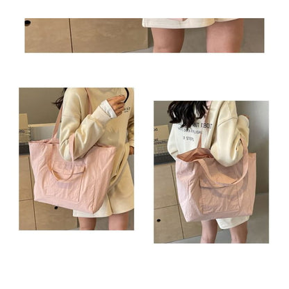 Multi-Pocket Tote Bag