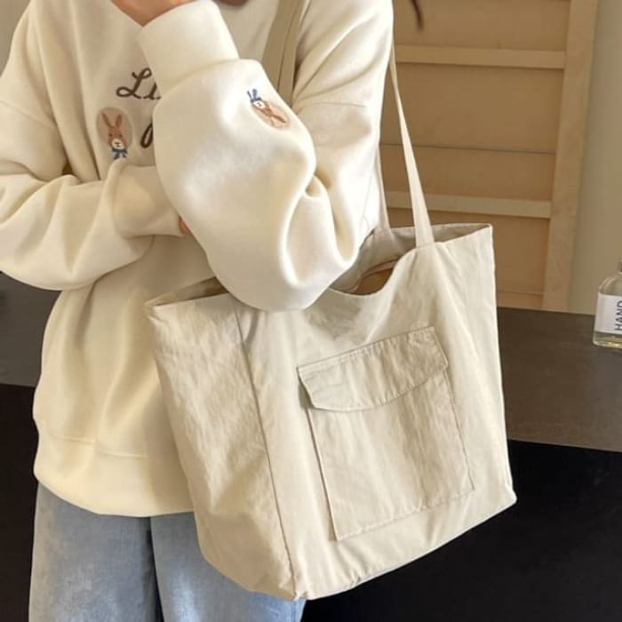 Multi-Pocket Tote Bag